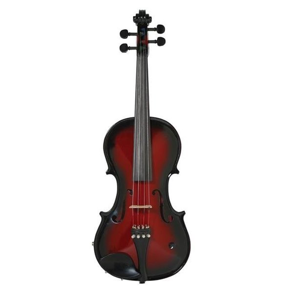 Barcus Berry Barcus Berry BAR-AEVR-U Acoustic-Electric Violin; Red & Berry Burs BAR-AEVR-U